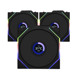 Kit Lian Li Uni Fan TL Wireless, 3 un, Com tela