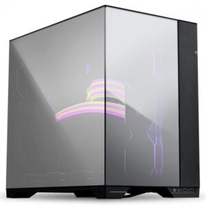 Gabinete Gamer Lian Li O11 Vision Chrome, Mid Tower, E-ATX, Black