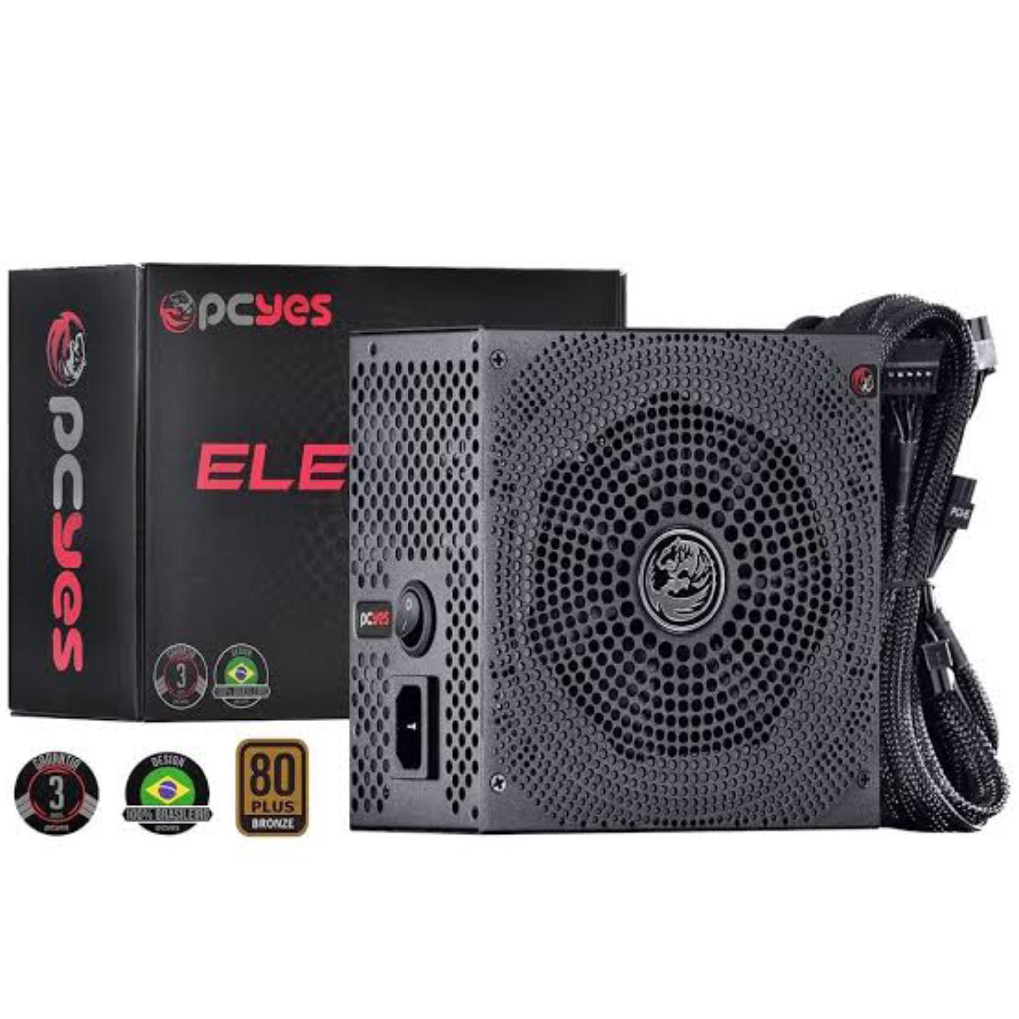 Fonte Pcyes Electro V2, 650W, 80 Plus Bronze, PFC Ativo