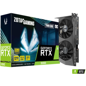 Placa de Vídeo Zotac NVIDIA GeForce Gaming RTX 3060 Twin Edge OC, 12GB GDDR6