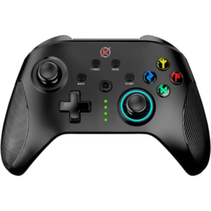 Controle Gamer Kalkan Tyr, RGB, USB Tipo-C, Bluetooth, Preto