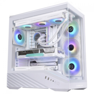 Gabinete Gamer Lian Li Vetor V100X, RGB, Mid Tower, E-ATX, Branco