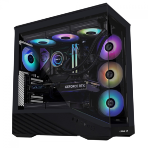 Gabinete Gamer Lian Li Vetor V100X, RGB, Mid Tower, E-ATX, Preto,