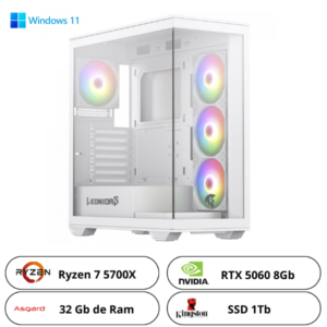 Pc Gamer Ryzen 5 5700x + Rtx 5060 8gb