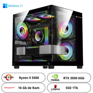 Pc Gamer ryzen 5 5500 + Rtx 3050 6gb