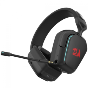 Headset Gamer Redragon Mira, 3-Mode, Wireless, Bluetooth, USB, 40mm, Black, H868