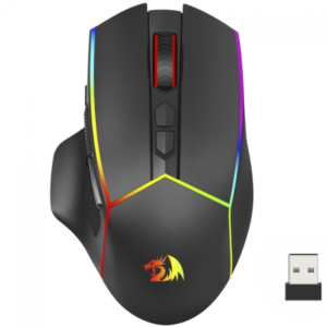 Mouse Gamer Redragon Axe Pro, RGB, Wireless/Bluetooth, 8000 DPI, 8 Botões, Preto