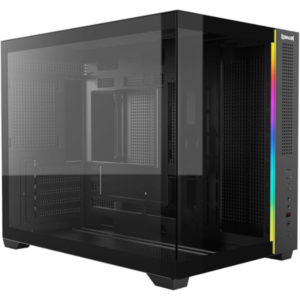 Gabinete Gamer Redragon Wideload Mini Lite RGB Preto Sem Fans Micro ATX CA-611B