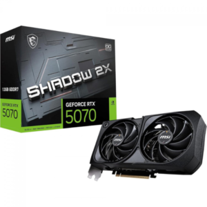 Placa de Vídeo MSI RTX 5070 12G Shadow 2x OC Nvdia Geforce, 12GB, GDDR7