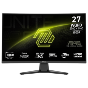 Monitor Gamer Curvo Msi 180hz MAG 275CQF, 27" QHD