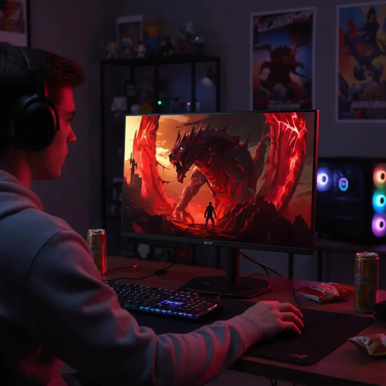 Monitor Gamer Acer Nitro KG270 M5 27" Full HD IPS 240Hz 0,5ms HDR10 - Imagem 5