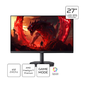 Monitor Gamer Acer Nitro KG270 M5 27" Full HD IPS 240Hz 0,5ms HDR10