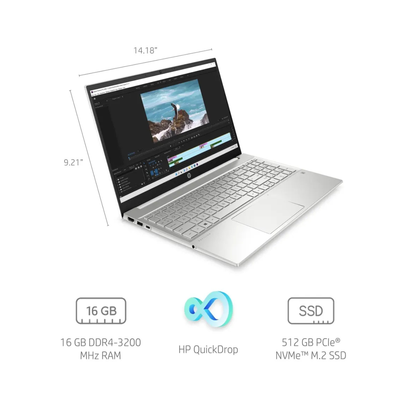 Notebook HP Pavilion 15 Intel Core i7 11ª Geração 16GB SSD Full HD - Imagem 3