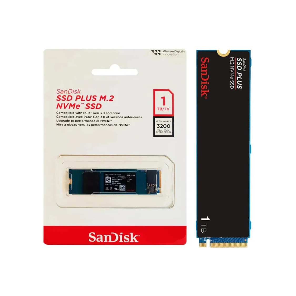 SSD SanDisk Plus 1TB M.2 NVMe PCIe