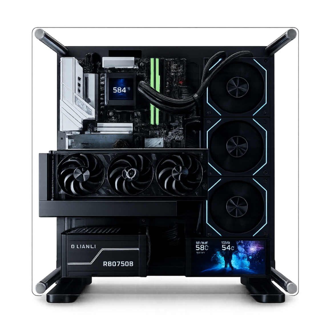PC Gamer Ryzen 7 7800X3D RTX 5070 12GB 32GB DDR5 SSD 2TB | Thermaltake Core P3