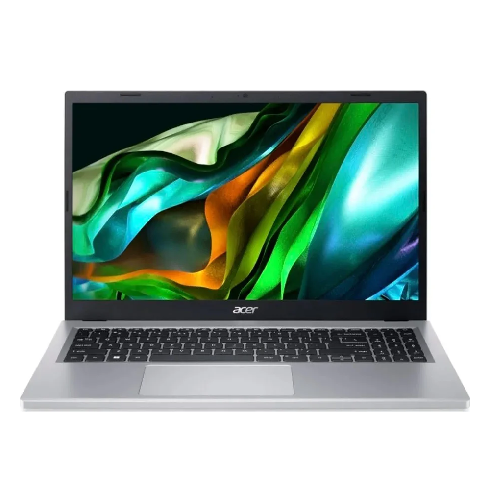 Notebook Acer Aspire 3 A315-510P-320B, Intel Core i3-N305, 8GB LPDDR5, SSD 256GB, 15,6″ Full HD, Prata — vista 1