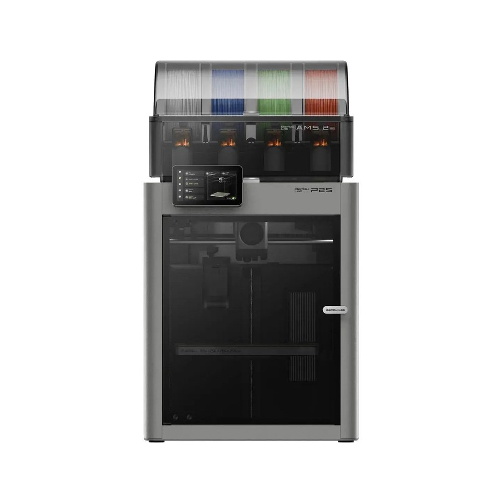 Impressora 3D Bambu Lab P2S Combo com AMS 2 Pro — vista frontal