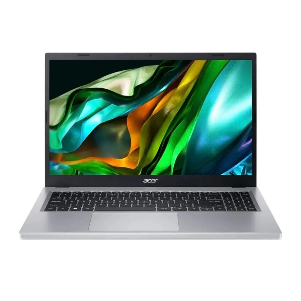 Notebook Acer Aspire 3 A315-510P-320B, Intel Core i3-N305, 8GB LPDDR5, SSD 128GB, 15,6″ Full HD, Prata — imagem de capa alinhada