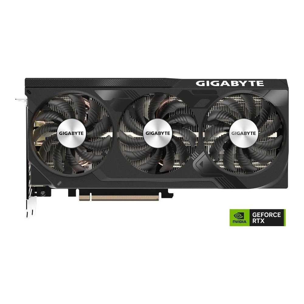 Placa de Vídeo Gigabyte GeForce RTX 4070 SUPER WINDFORCE OC 12G, 12GB GDDR6X — vista frontal
