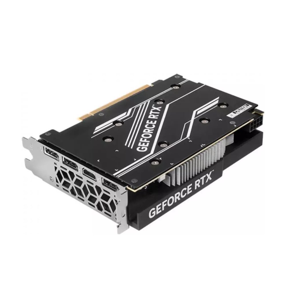 Placa de Vídeo GALAX GeForce RTX 4060 1-Click OC 1X 8GB GDDR6 128-bit — Backplate e conexões