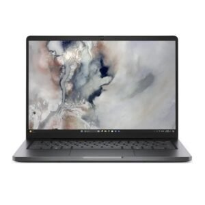 Notebook Dell Pro 14 PC14250, Intel Core i5-1345U, 16GB DDR5, SSD 512GB, 14″ FHD+, Windows 11 Pro — vista frontal aberta e simétrica
