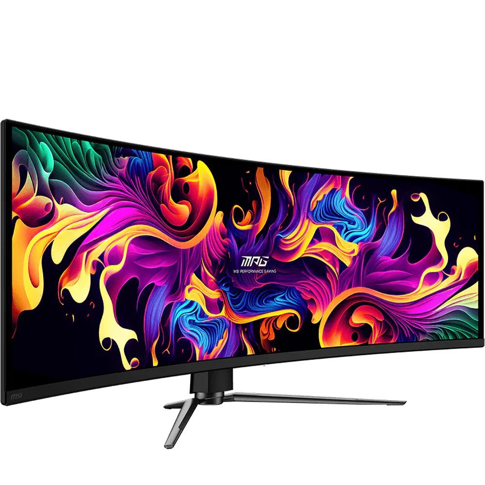 Monitor Gamer MSI 491CQP QD-OLED Curvo, 0.3ms, 144Hz, HDMI/DP, Tela 49" — capa alinhada