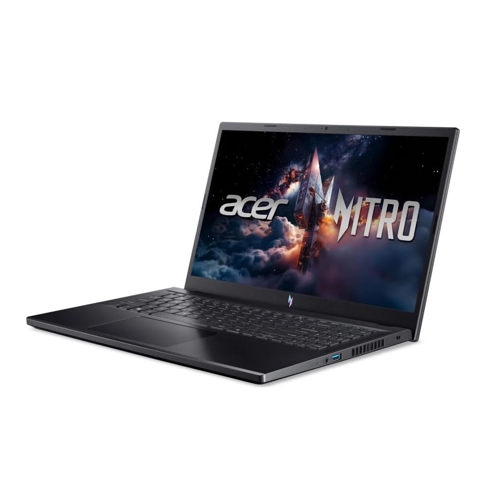 Notebook Acer Nitro V15 ANV15-41-R8ZP, Ryzen 7 7735HS, 16GB, SSD 1TB, RTX 4050, 15,6″ 165Hz — Vista em ângulo direito