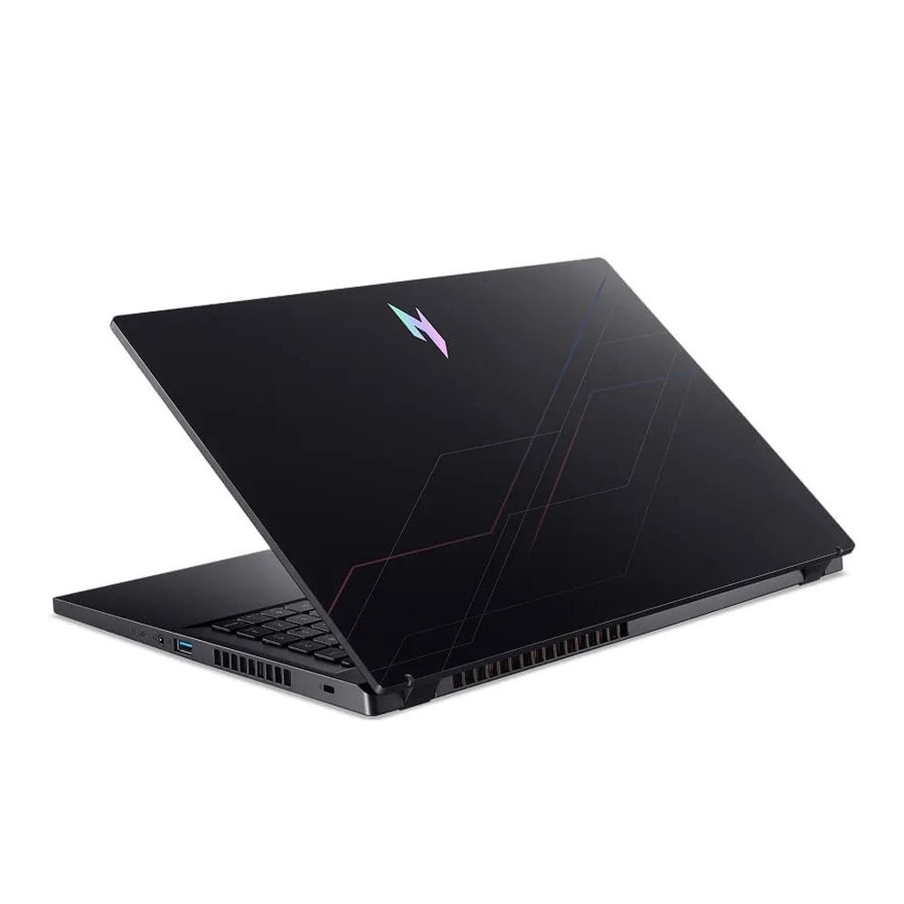 Notebook Acer Nitro V15 ANV15-41-R8ZP, Ryzen 7 7735HS, 16GB, SSD 1TB, RTX 4050, 15,6″ 165Hz — Vista traseira e tampa