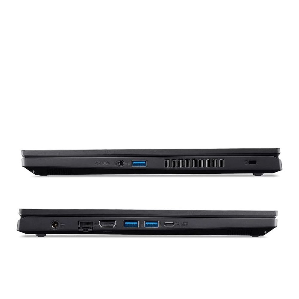 Notebook Acer Nitro V15 ANV15-41-R8ZP, Ryzen 7 7735HS, 16GB, SSD 1TB, RTX 4050, 15,6″ 165Hz — Laterais e conexões