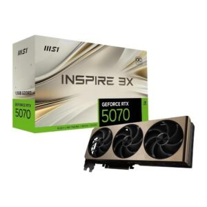 Placa de Vídeo MSI GeForce RTX 5070 12G INSPIRE 3X OC, 12GB GDDR7